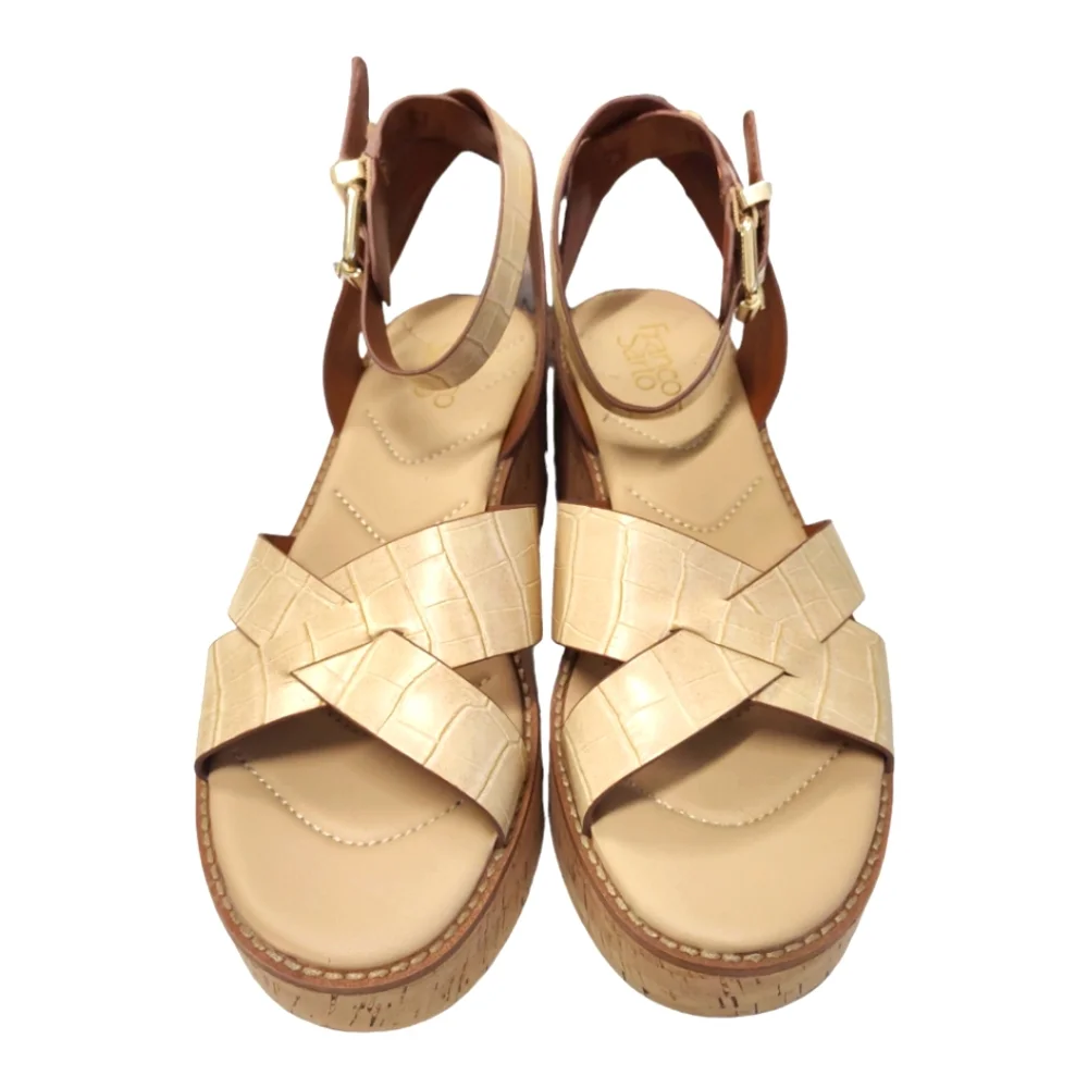 Franco Sarto's Sand 'Sabello' Platform Sandal Shoe Size 9.5